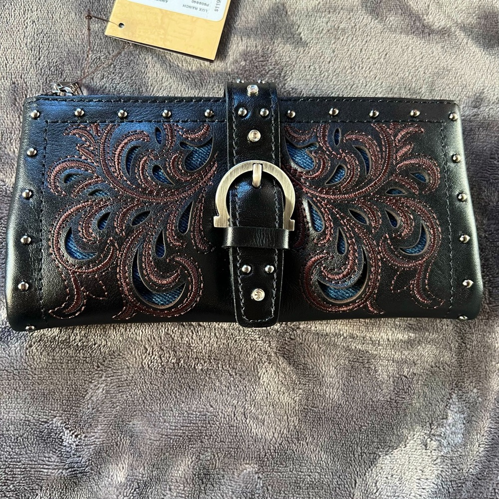 Patricia Nash Western style studded wallet/wrislet